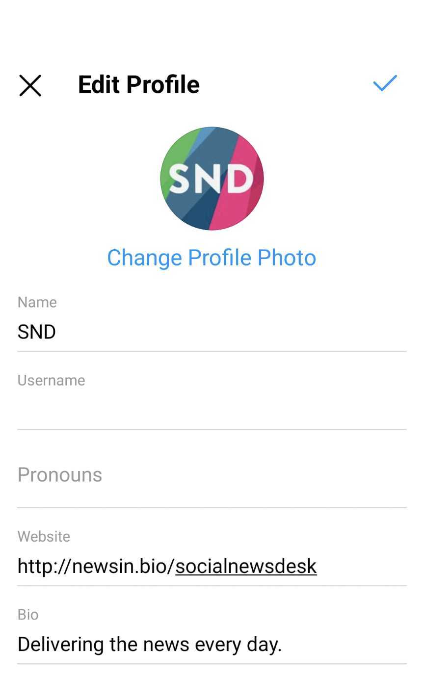 Automatically add links in your Instagram bio with SND's Newsin.bio feature  – now live! - Social News Desk