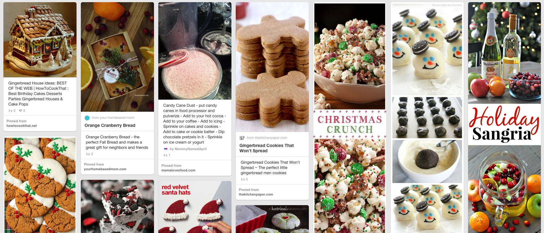 Use great holiday recipes to drive traffic to your Pinterest page!